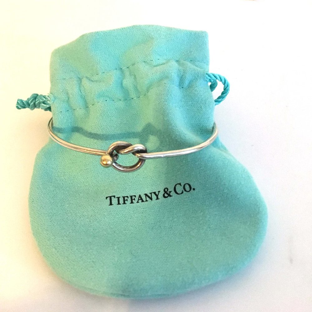 TIFFANY & CO "Love Knot" Sterling Silver/18k Gold Bracelet